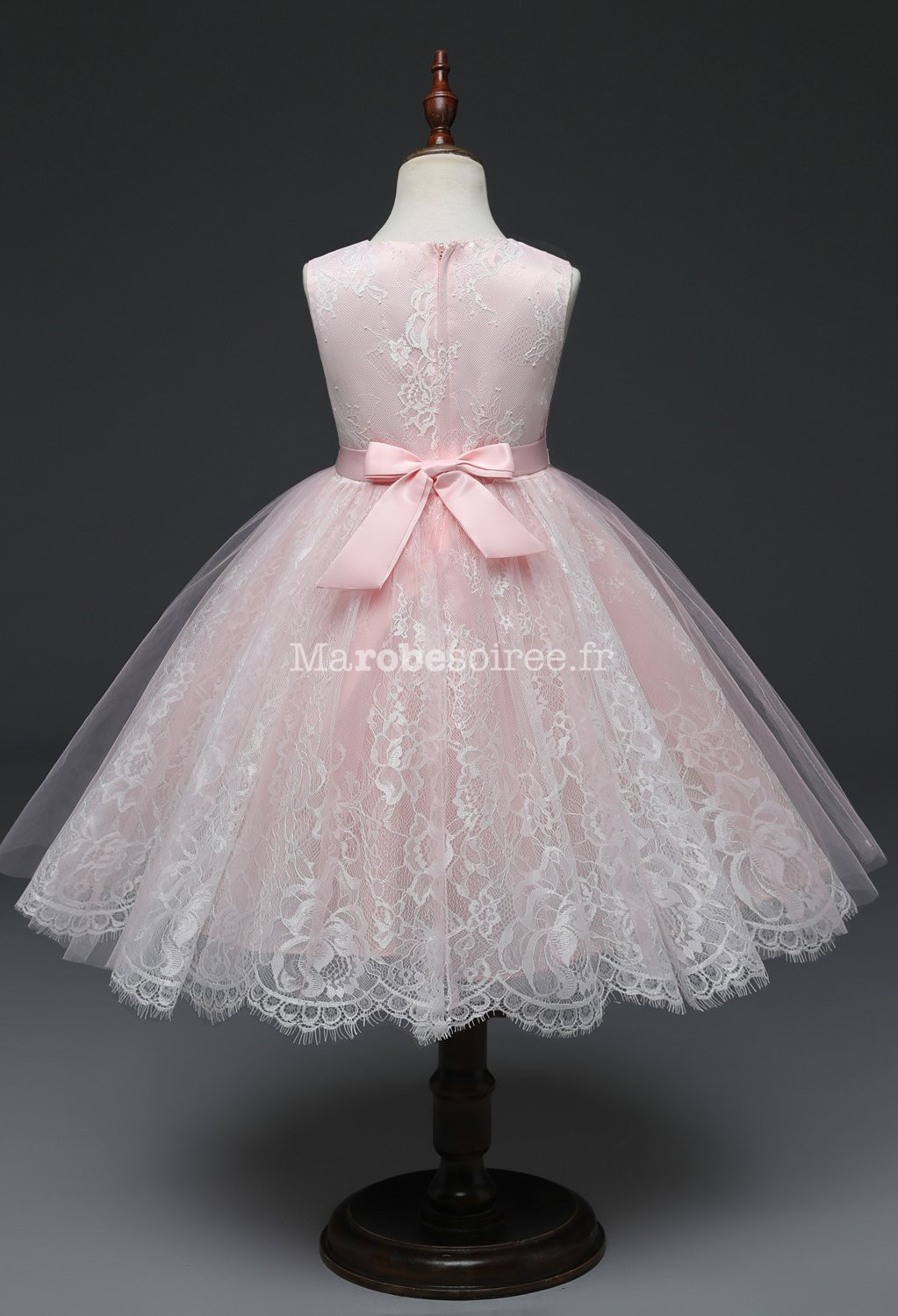 Robe Fille Mariage Rose Poudré