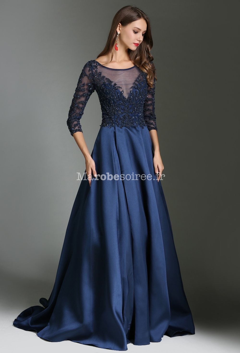 robe de nuit bleu