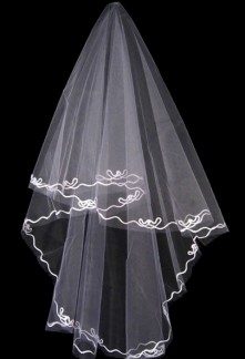 voile de robe de mariée brodé t12